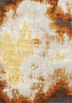Pollo Distressed Abstract Area Rug - 5' X 8' Cream/Orange