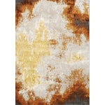 Pollo Distressed Abstract Area Rug - 5' X 8' Cream/Orange