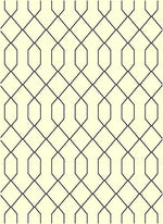 Fiona Geometric Area Rug - 5' X 7' - Cream/Black