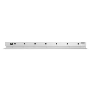 6' Wide 9-outlet Workbench Powerstrip - White Storage Solution
