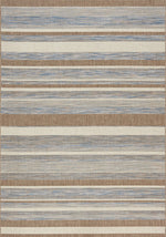 Euclid Indoor/Outdoor Banded Area Rug - 4' X 6' - Grey/Brown