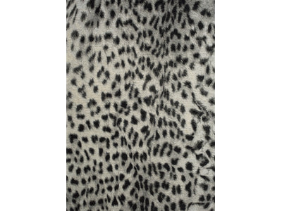 Kathy 5'1" X 7'7" Leopard Print Rug - Grey Black  Area Rug