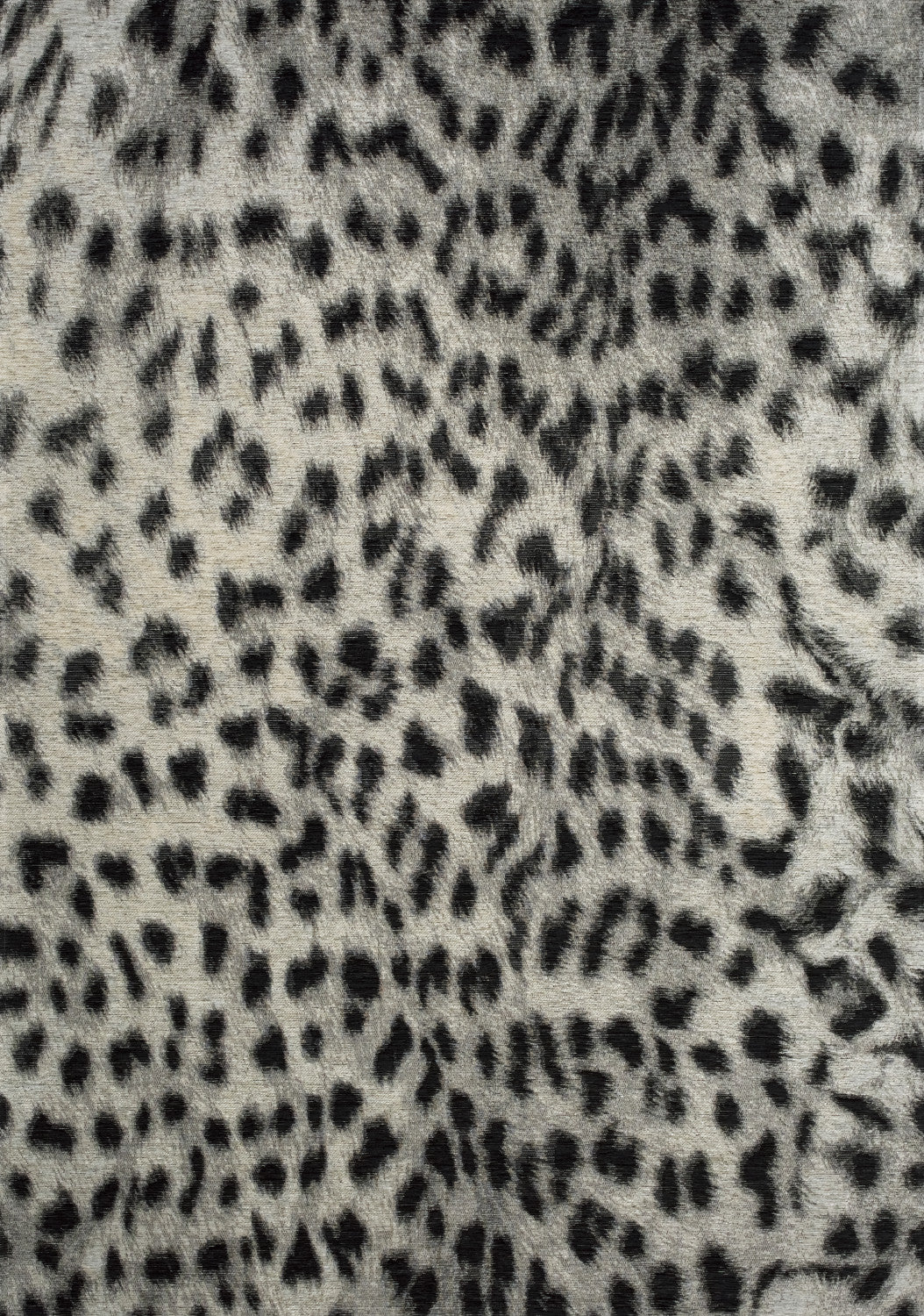 Kathy 7'10" X 10'10" Leopard Print Rug - Grey Black  Area Rug