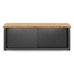 Ready-to-assemble Storage Shoe Bench - Hammered Granite Storage Solution