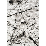 Paladin 5'3" X 7'7"  Paint Drips And Lines Rug - Black Grey Area Rug