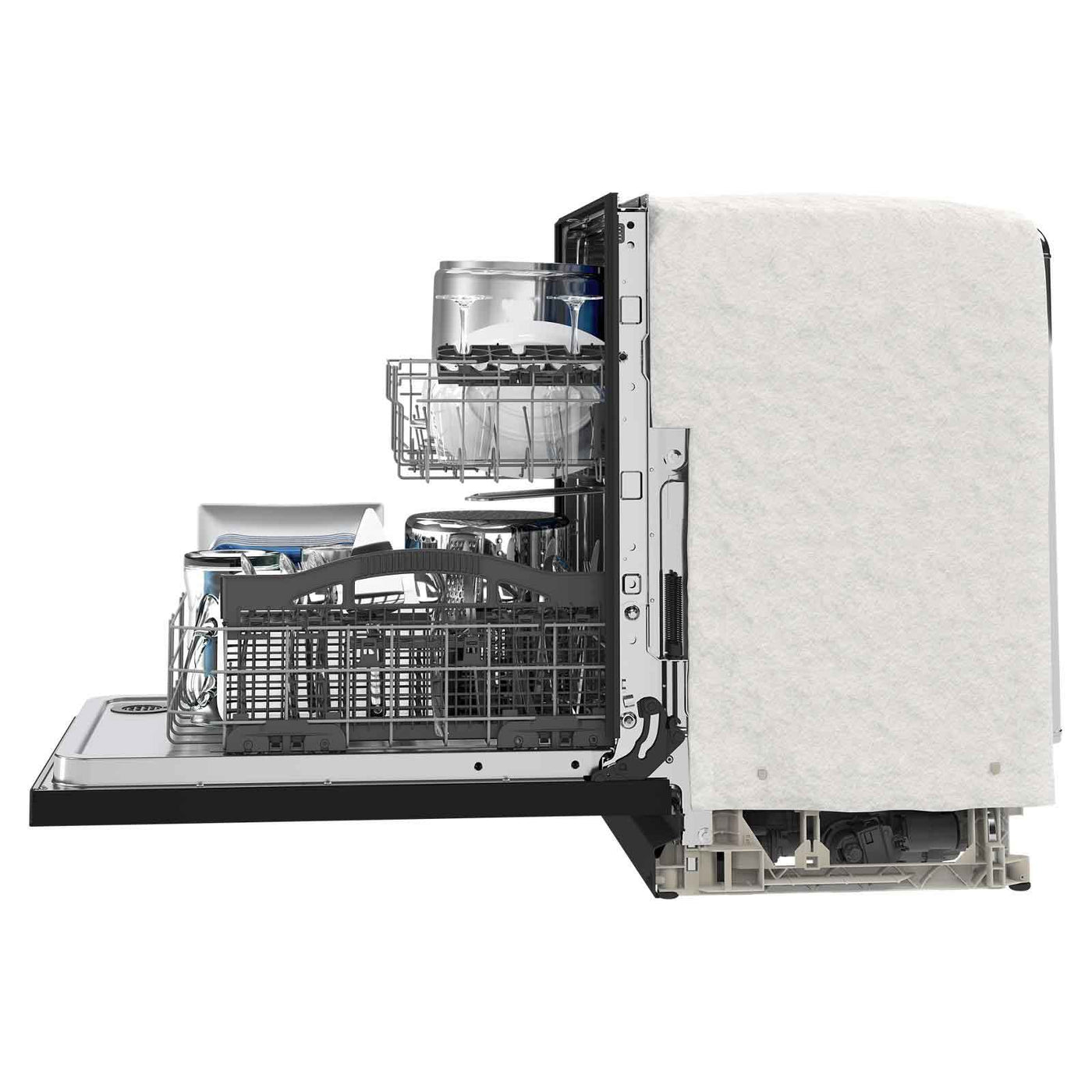 Maytag 24" Black dishwasher with Dual Power filtration (50 dBA) - MDB4949SKB