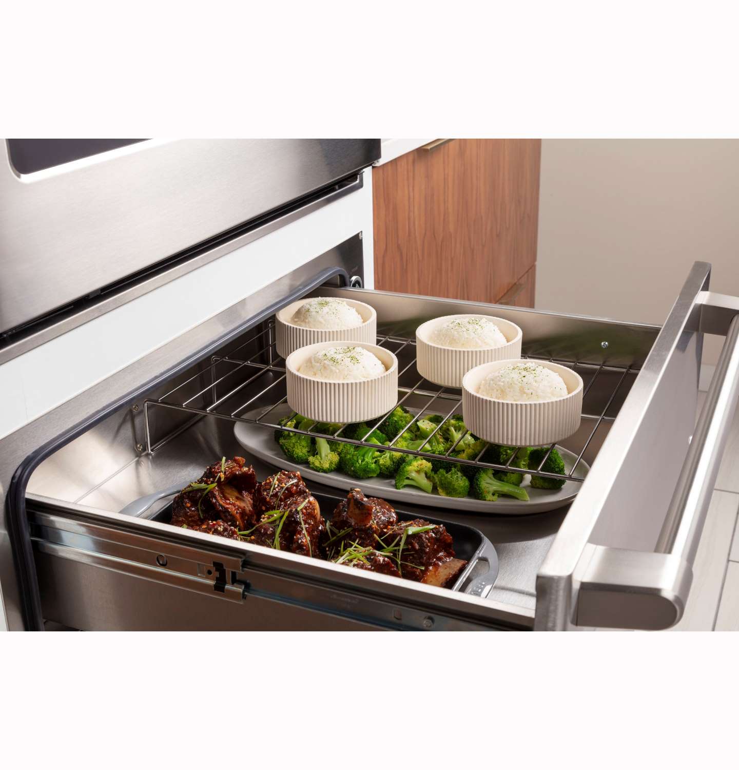 Café 30in Matte White Warming Drawer (1.9cu ft)- CTW900P4PW2