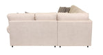 Jupiter 4-Piece Sectional with Left-Facing Chaise - Flax