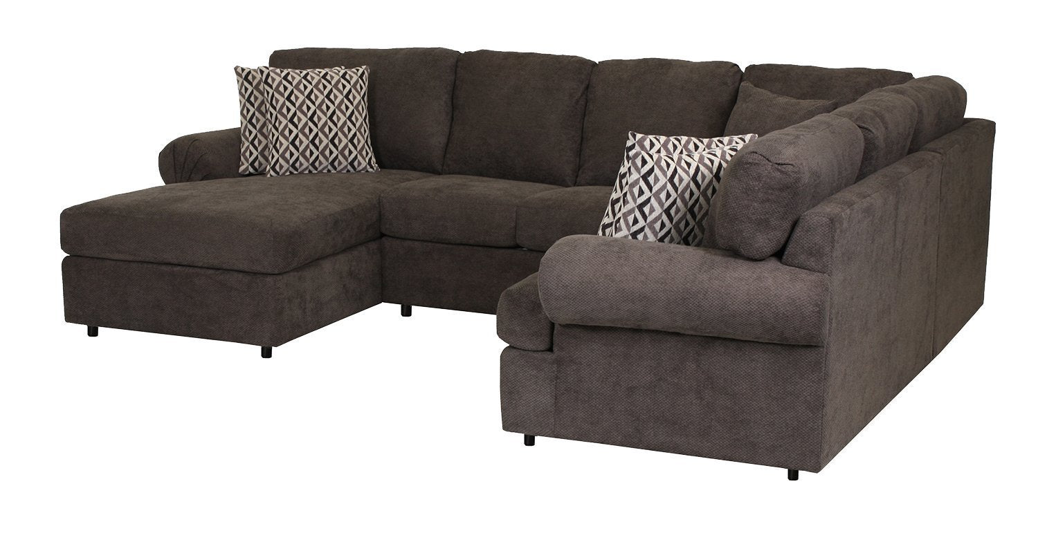 Jupiter 4-Piece Sectional with Left-Facing Chaise - Carbon