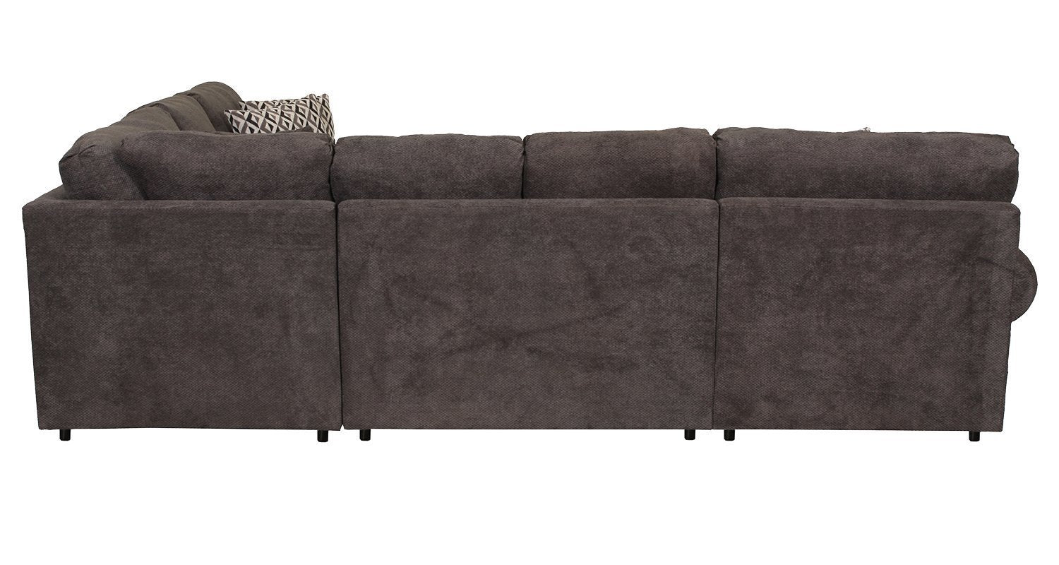 Jupiter 4-Piece Sectional with Left-Facing Chaise - Carbon