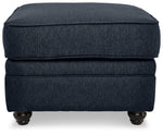 Murphy Ottoman - Indigo
