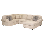 Jupiter 4-Piece Sectional with Right-Facing Chaise - Flax