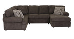 Jupiter 4-Piece Sectional with Right-Facing Chaise - Carbon