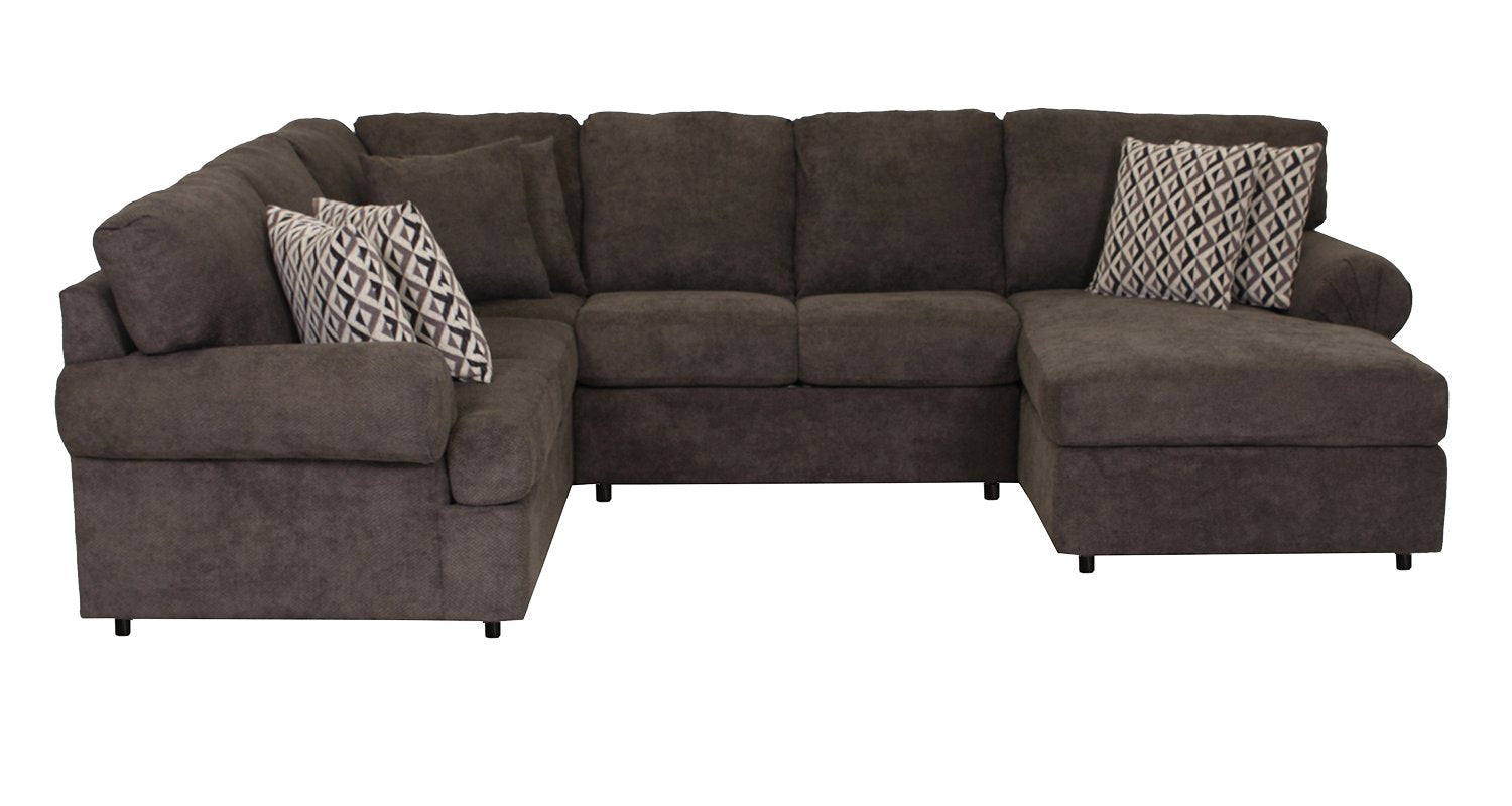 Jupiter 4-Piece Sectional with Right-Facing Chaise - Carbon