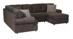 Jupiter 4-Piece Sectional with Right-Facing Chaise - Carbon