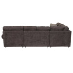 Jupiter 4-Piece Sectional with Right-Facing Chaise - Carbon