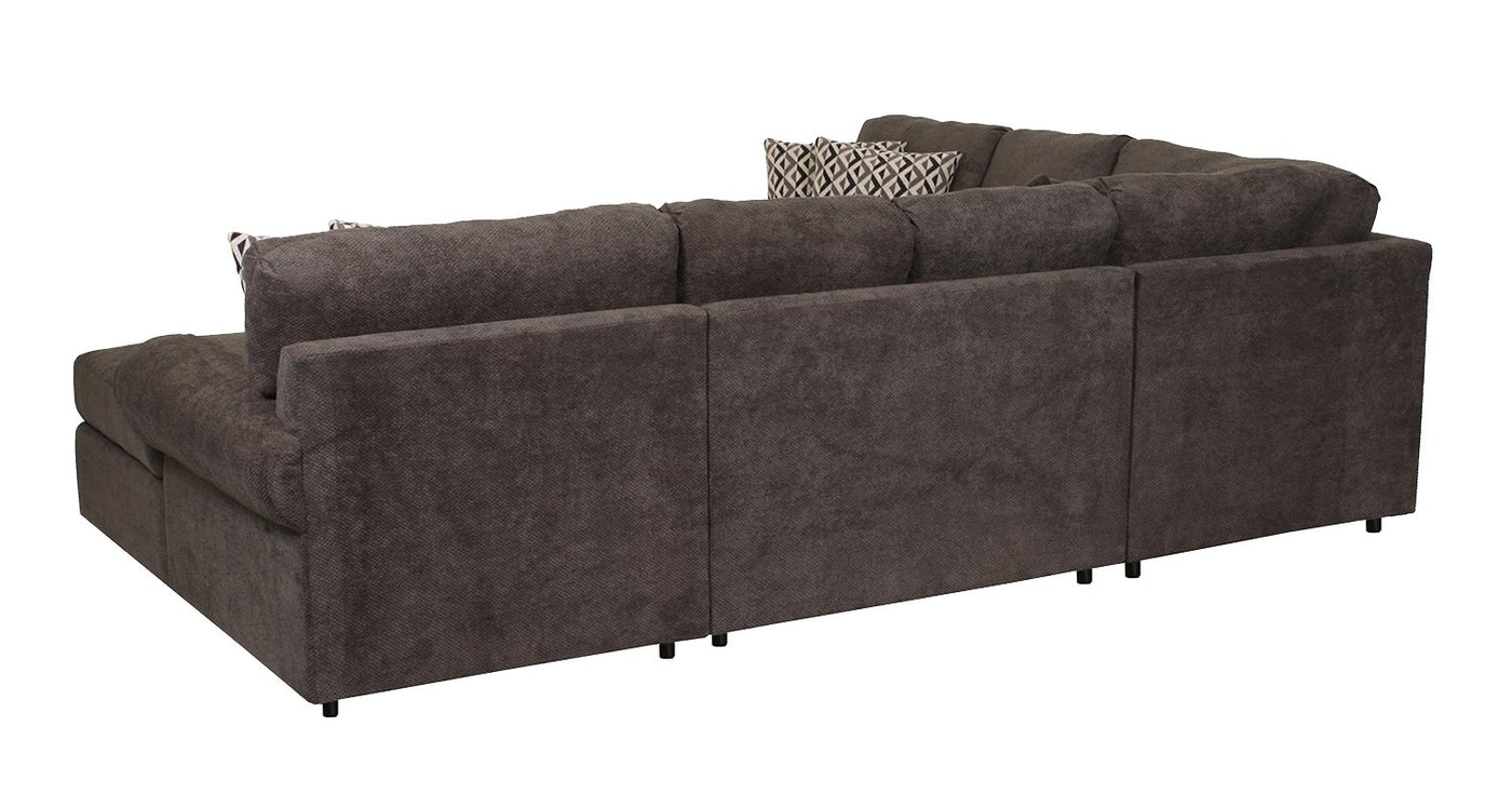 Jupiter 4-Piece Sectional with Right-Facing Chaise - Carbon