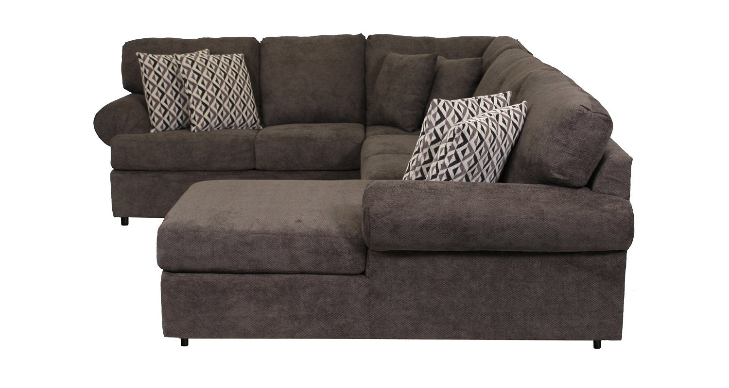 Jupiter 4-Piece Sectional with Right-Facing Chaise - Carbon