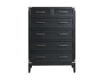 Laguna 5 Drawer Chest - Weathered Oak, Black