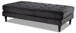 Paragon Ottoman - Charcoal