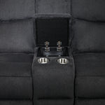 Fletcher Reclining Loveseat - Dark Grey