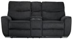 Fletcher Reclining Loveseat - Dark Grey