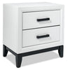 Fog Table de nuit – blanc, noir