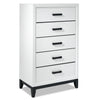 Fog Commode 5 tiroirs – blanc, noir