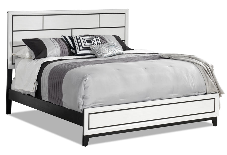 Fog 3-Piece King bed - White, Black