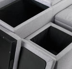 Malmo Ottoman - Light Grey