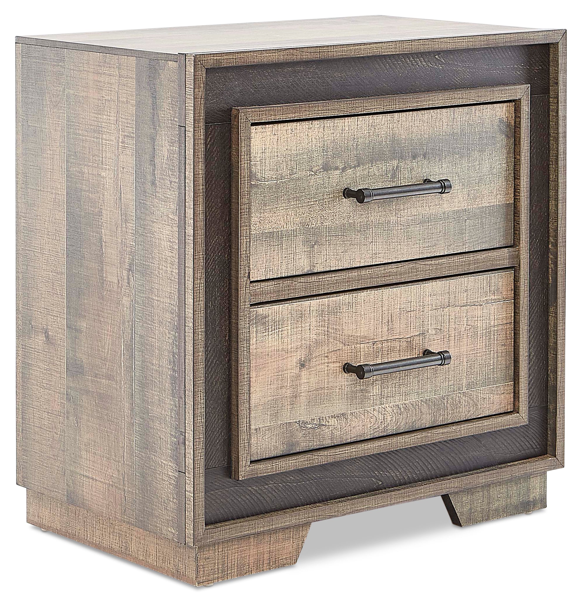 Orlando Night Table - Weathered Brown