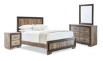 Orlando 6-Piece King Bedroom Package - Weathered Brown