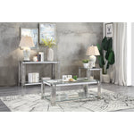 Liana End Table - Glass and Stainless Steel