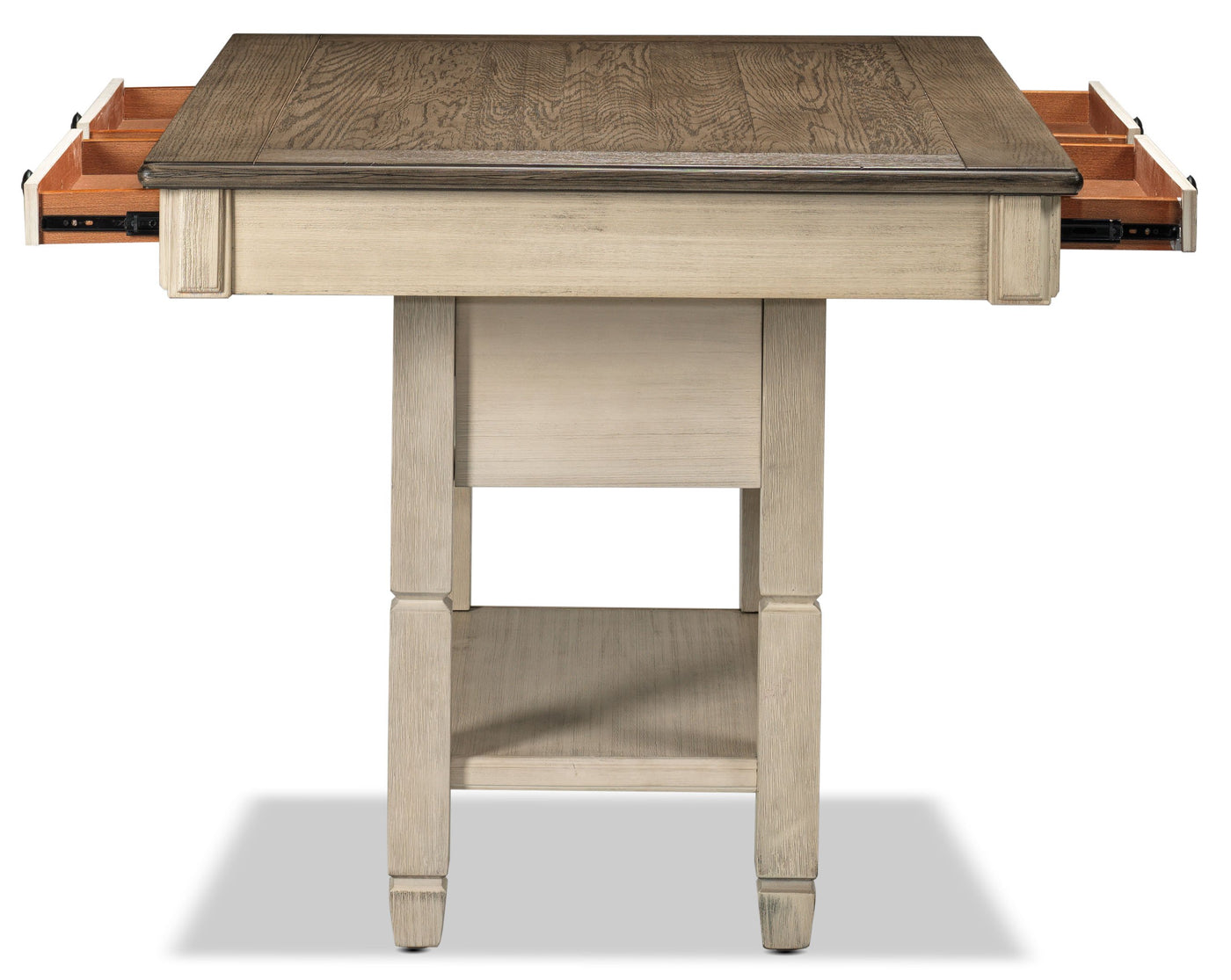 Harold Counter Height Dining Table - Antique White