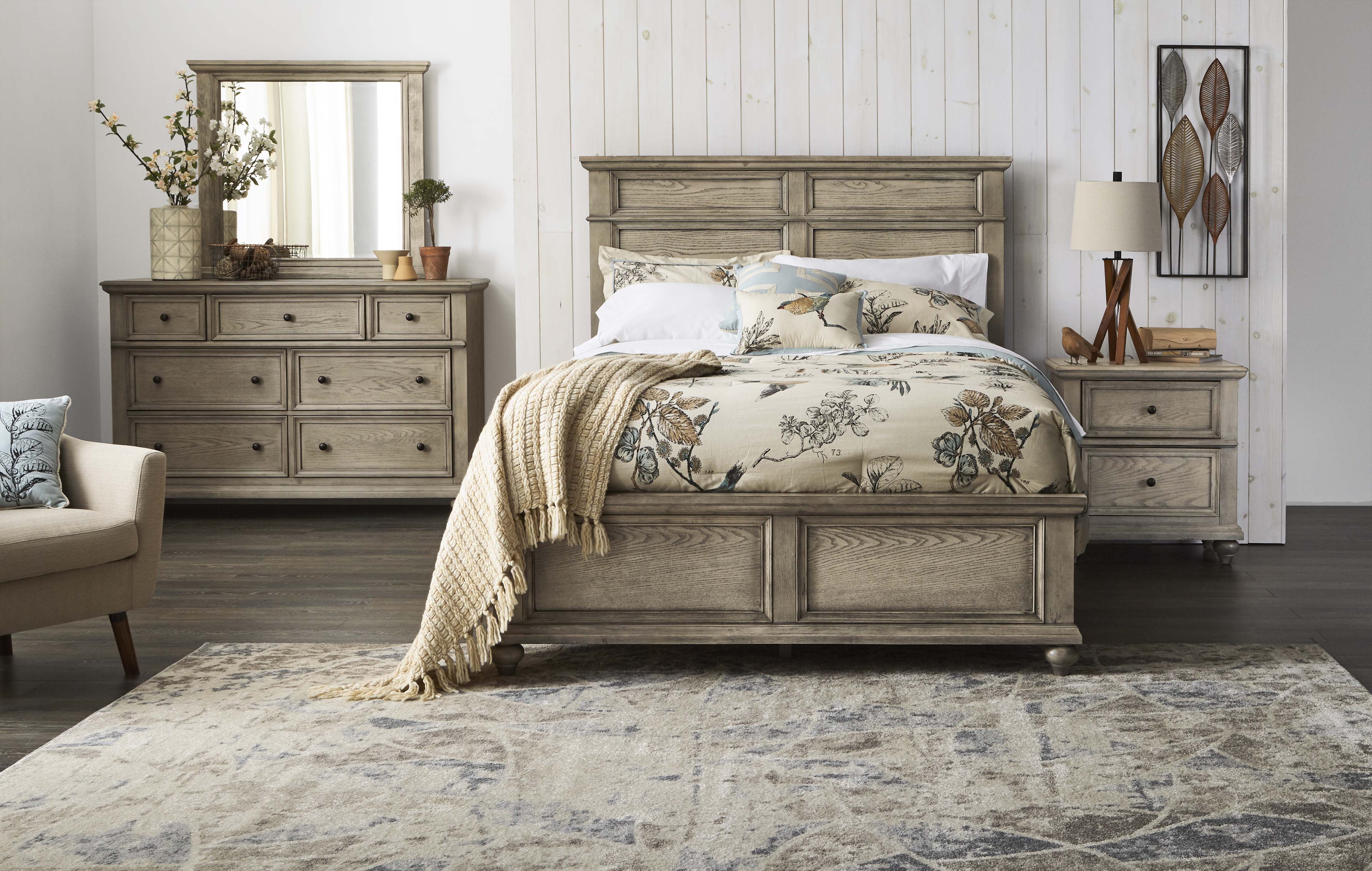 Emma 6-Piece King Bedroom Package - Oak
