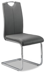 Danny 7-Piece Extendable Dining Set - White and Dark Grey