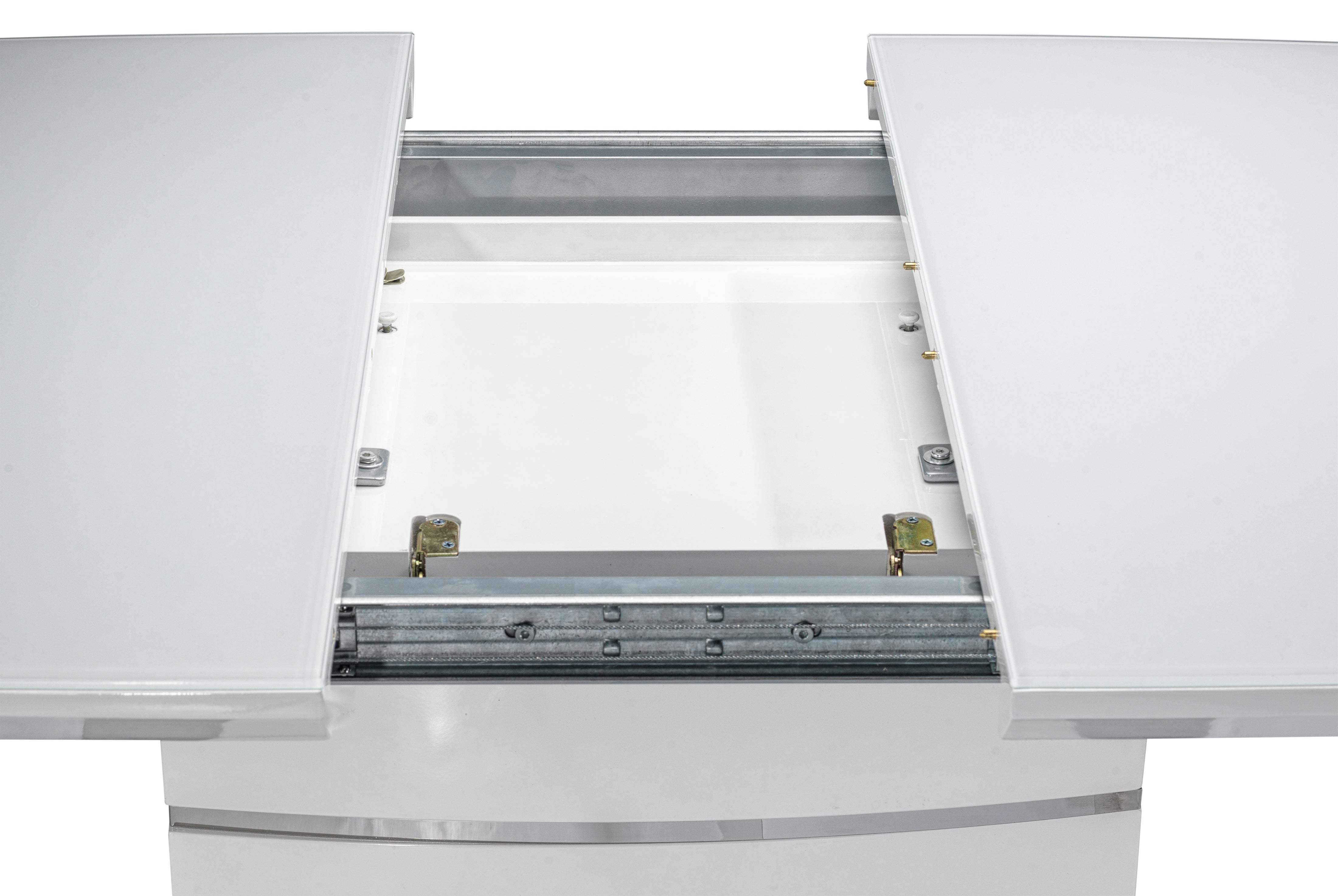 Danny 7-Piece Extendable Dining Set - White and Dark Grey