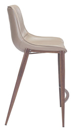 Teglberg Counter Height Stool - Greyish Brown/Walnut - Set of 2