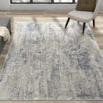 Harper 7'10" X 10'6" Crosshatching Rug - Grey Blue Area Rug