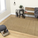 Jute Basketweave Area Rug - 5' X 8' - Beige