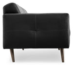 Giovanna Leather Sofa - Black