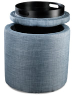 Yara Ottoman - Blue