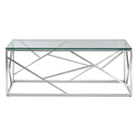 Lexie Coffee Table - Stainless Steel