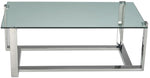 Sidney Coffee Table - Stainless Steel and Glass