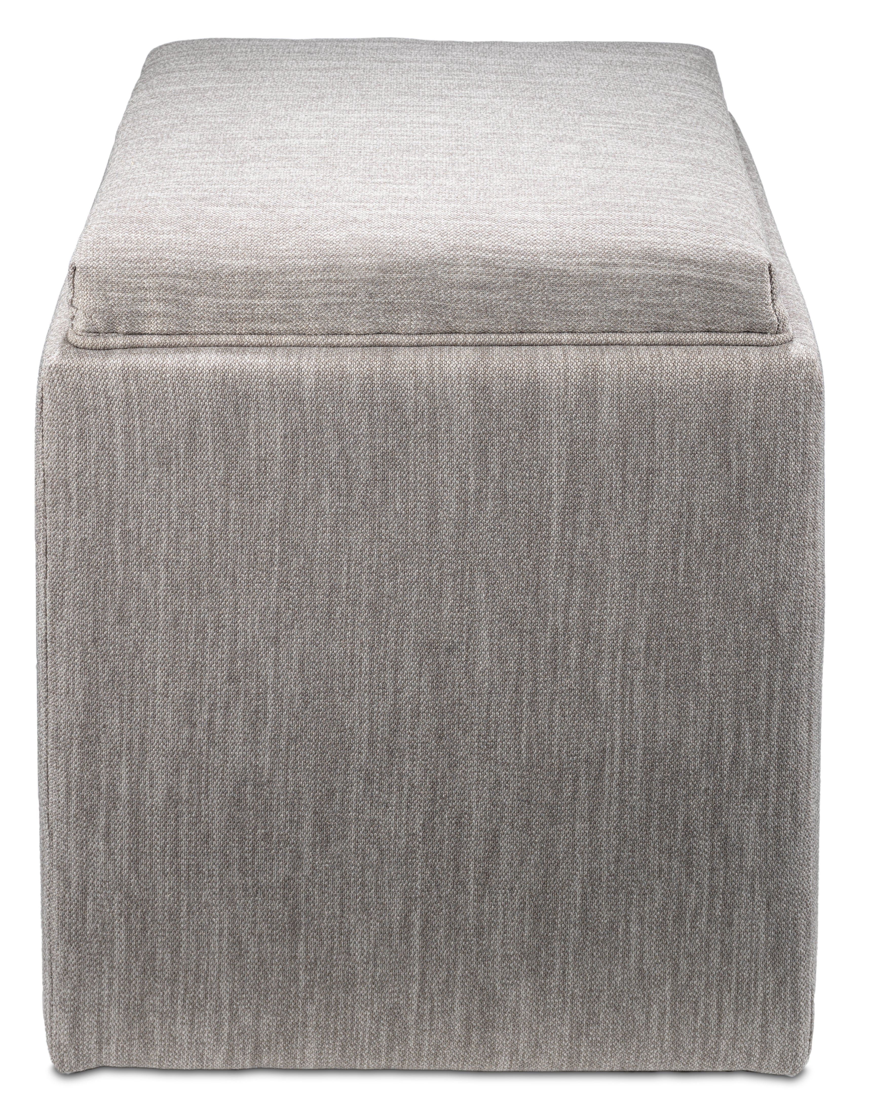 Zoey Ottoman - Grey