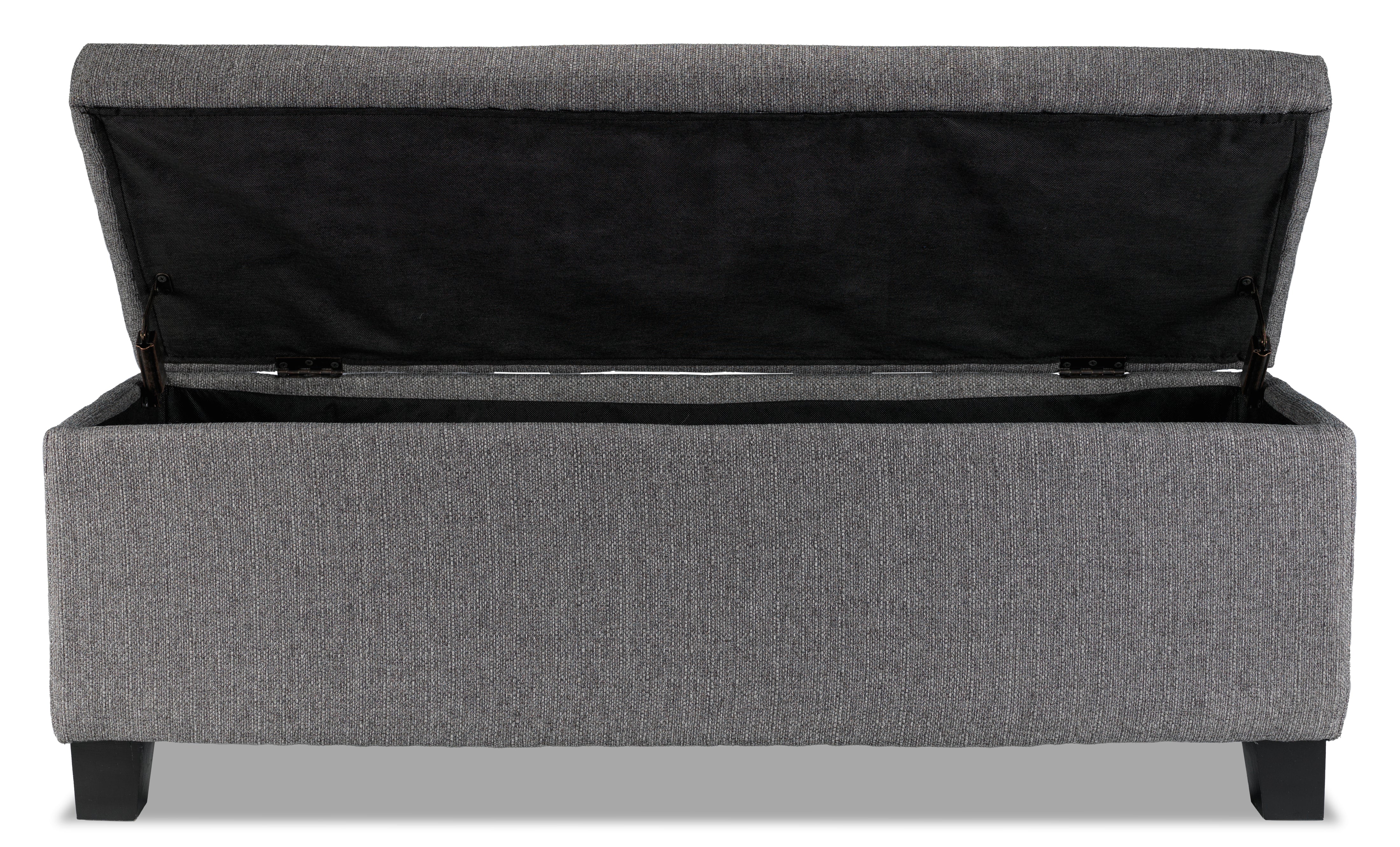 Amelio Ottoman - Dark Grey