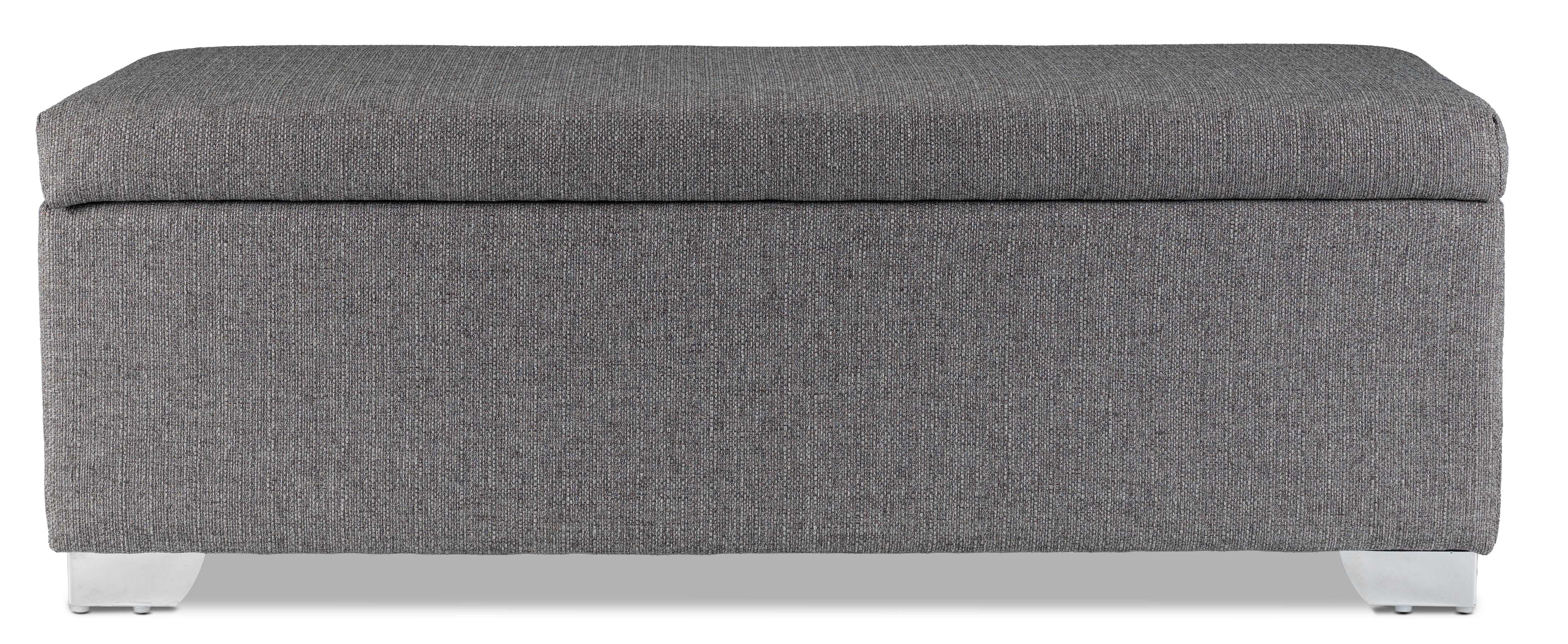 Amelio Ottoman - Dark Grey