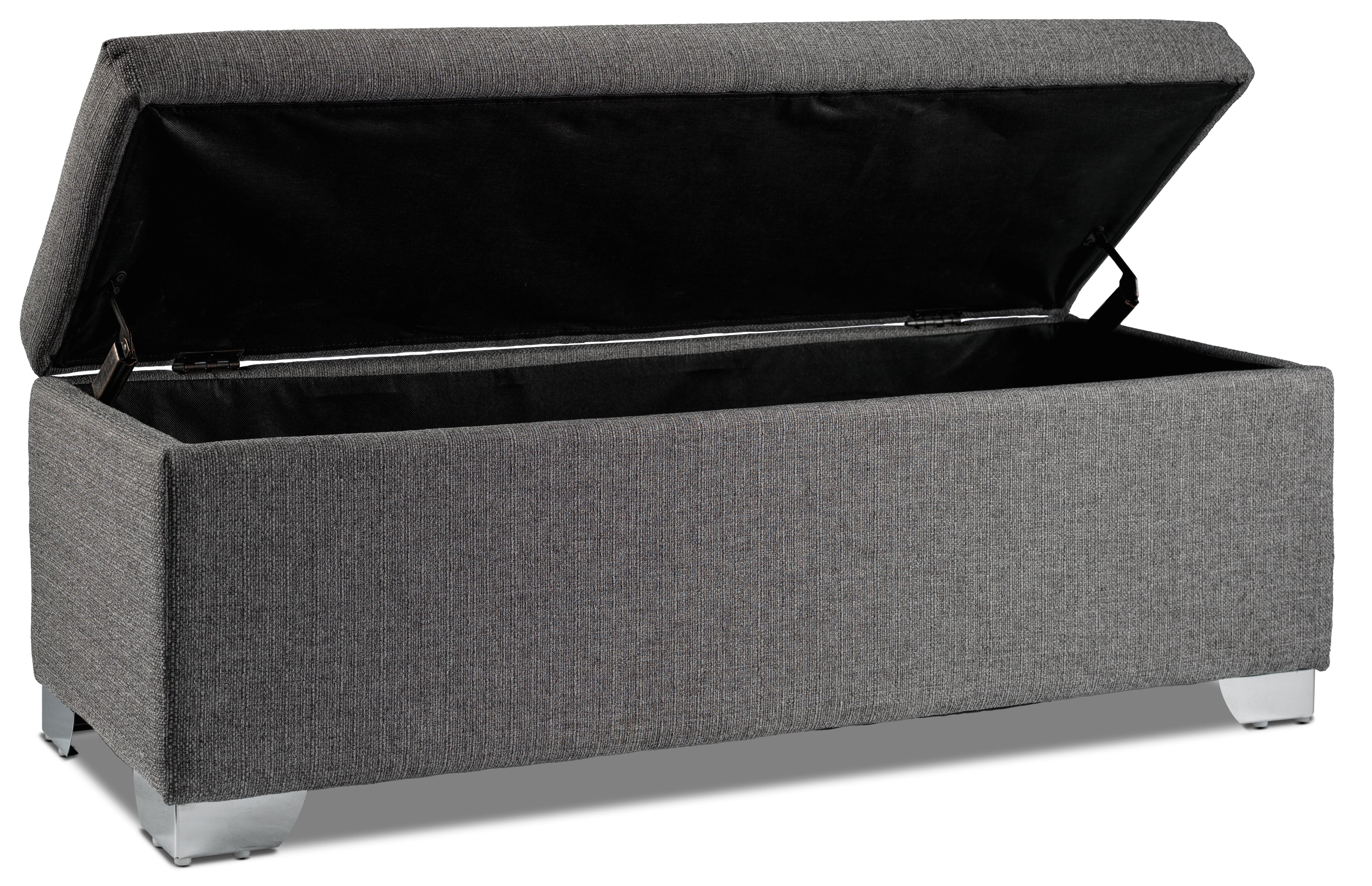 Amelio Ottoman - Dark Grey