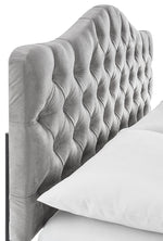 Lexa Queen Headboard - Light Grey