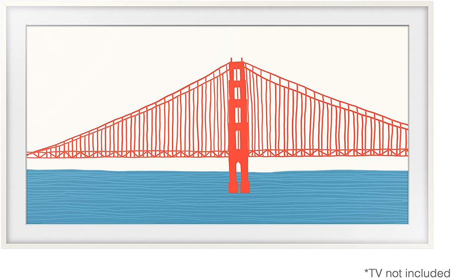 Samsung Modern White 50" Customizable Frame for 2021 The Frame TV - VG-SCFA50WTBZA
